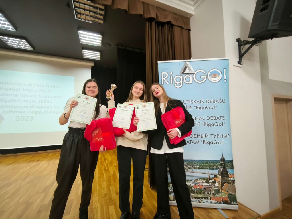 Starptautiskā debašu turnīra angļu valodā "Riga Go! Impro - 2023"