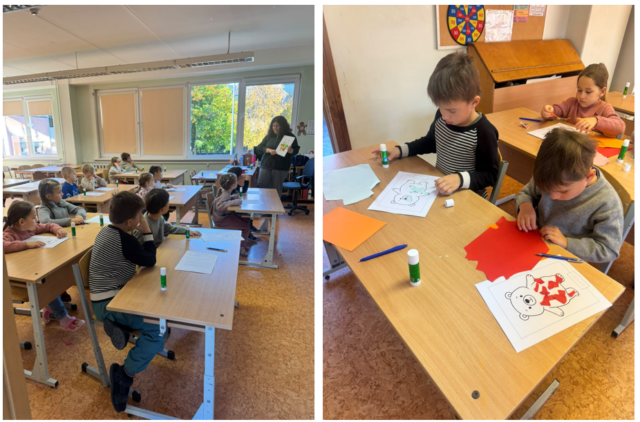 05 Pirmsskolas bērni iejūtas skolēnu lomā Rīgas Zolitūdes ģimnāzijā