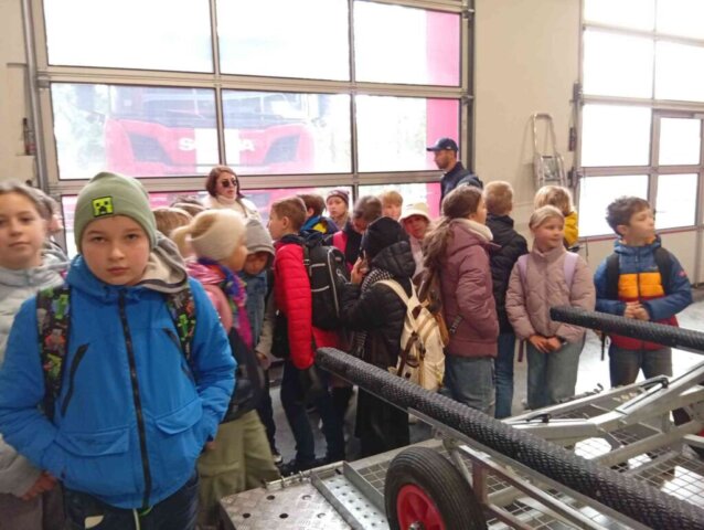 4.c klases mācību ekskursija uz Valsts ugunsdzēsības un glābšanas dienestu