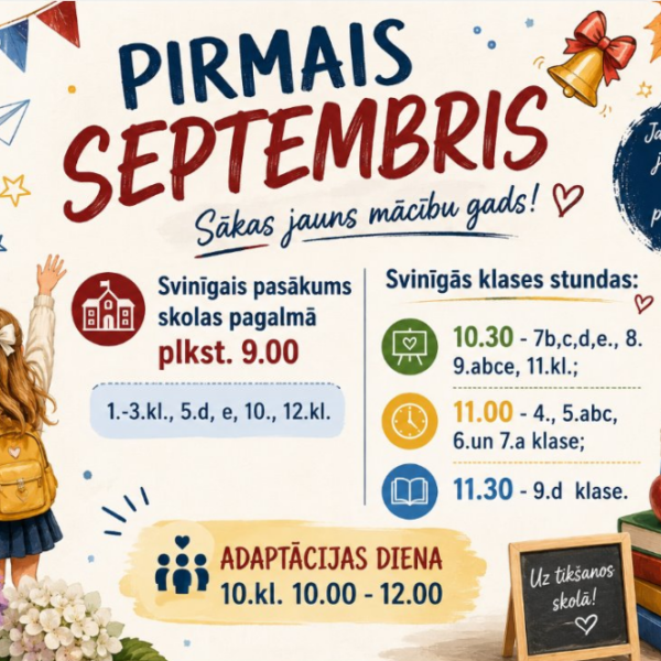 Informācija par 1.septembri