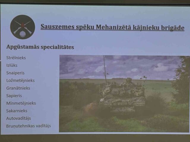 4 NBS lekcija vidusskolēniem “Kļūsti karavīrs!”