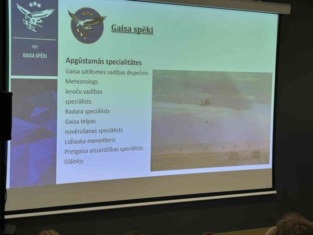 7 NBS lekcija vidusskolēniem “Kļūsti karavīrs!”