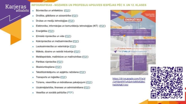 9. klašu līnija "Apzināta karjeras lēmuma pieņemšana" 2024. gada 14. novembrī