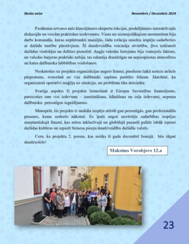 EGOZA Novembris - Decembris 2024 EGOZA Novembris - Decembris 2024