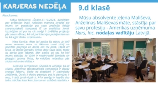 Karjeras nedēļa 7.-12. klasēs