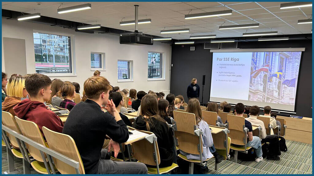 2025. gada 16. janvāra tikšanās ar Rīgas Ekonomikas augstskolas pārstāvjiem (Stockholm School of Economics in Riga)