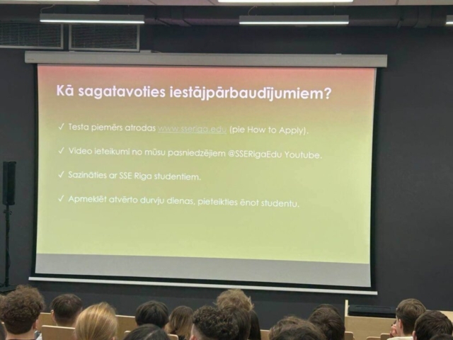 2025. gada 16. janvāra tikšanās ar Rīgas Ekonomikas augstskolas pārstāvjiem (Stockholm School of Economics in Riga)