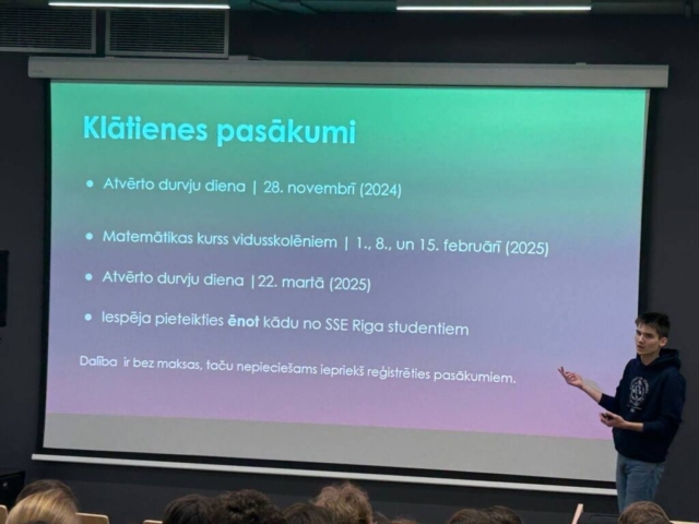 2025. gada 16. janvāra tikšanās ar Rīgas Ekonomikas augstskolas pārstāvjiem (Stockholm School of Economics in Riga)