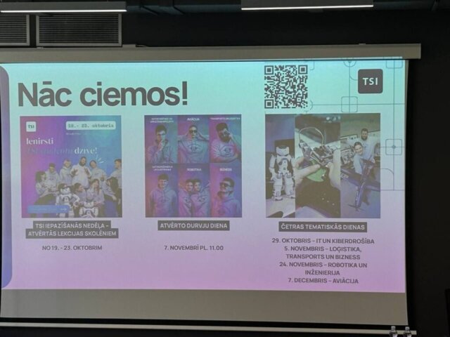 Soli tuvāk nākotnes profesijai – vidusskolēni iepazīst studiju iespējas TSI