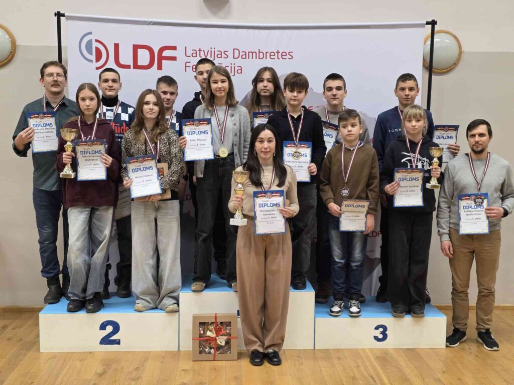 Latvijas jauniešu komandu čempionāts 64 lauciņu dambretē