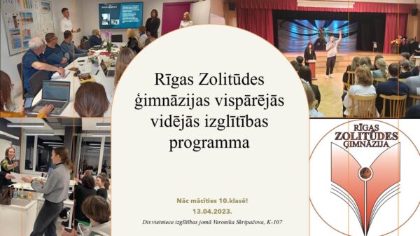 Prezentācija par vidusskolas programmām