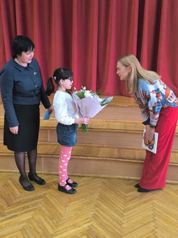 Bērnu grāmatas autore mūsu skolā