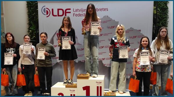 Bronzas godalga un ceļazīme uz Eiropas un pasaules čempionātiem dambretē! 8 Bronzas godalga un ceļazīme uz Eiropas un pasaules čempionātiem dambretē!
