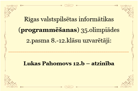 Programmēšanas olimpiādes uzvarētāji