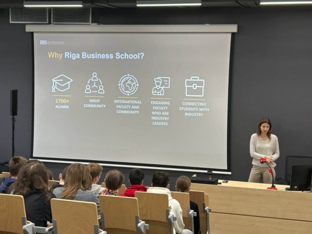 2025. gada 30. janvāra tikšanās ar RTU Rīgas Biznesa skolas pārstāvi (Riga Business School) 2025. gada 30. janvāra tikšanās ar RTU Rīgas Biznesa skolas pārstāvi (Riga Business School)