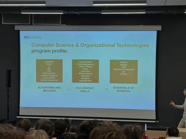 2025. gada 30. janvāra tikšanās ar RTU Rīgas Biznesa skolas pārstāvi (Riga Business School) 2025. gada 30. janvāra tikšanās ar RTU Rīgas Biznesa skolas pārstāvi (Riga Business School)