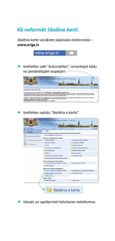 Informācija par skolēna e-karti