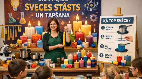 "Sveces stāsts un tapšana"