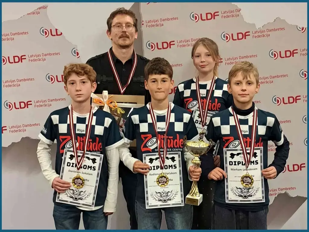 ZELTS Latvijas komandu čempionātā 100 lauciņu dambretē! 1 ZELTS Latvijas komandu čempionātā 100 lauciņu dambretē!